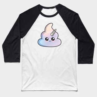 Cute Unicorn Poop Baseball T-Shirt